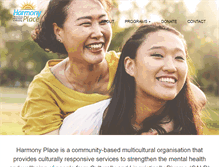 Tablet Screenshot of harmonyplace.org.au